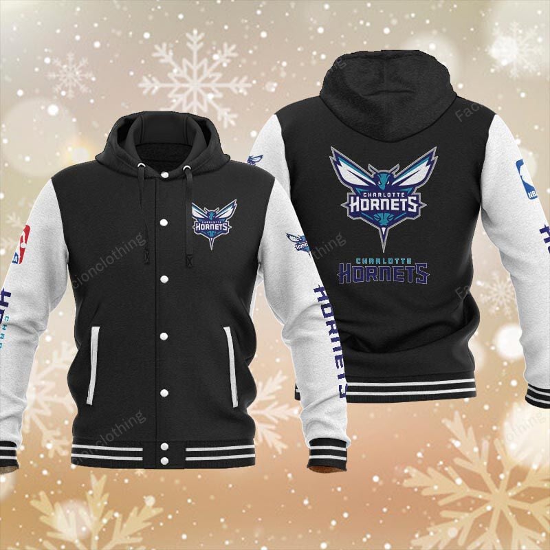 Sportswearmerch Charlotte Hornets NBA Personalized Baseball Jacket For Fan