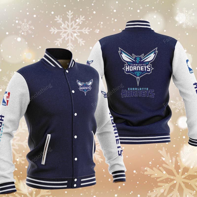 Sportswearmerch Charlotte Hornets NBA Personalized Baseball Jacket For Fan