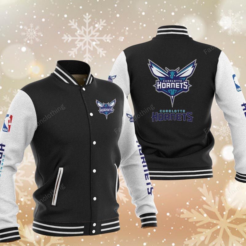 Sportswearmerch Charlotte Hornets NBA Personalized Baseball Jacket For Fan