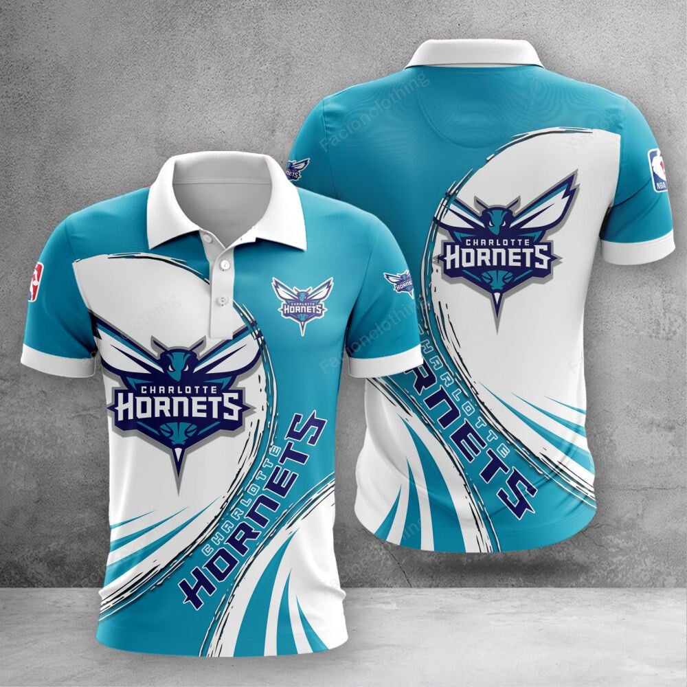 Sportswearmerch Charlotte Hornets NBA Personalized Polo Shirt For Fan