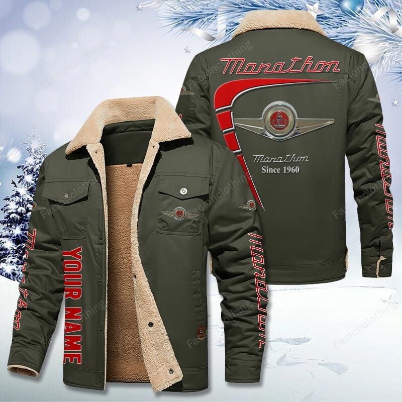Sportswearmerch Checker Marathon Car Personalized Cotton Jacket For Fan