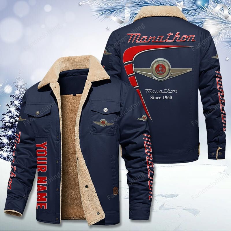 Sportswearmerch Checker Marathon Car Personalized Cotton Jacket For Fan