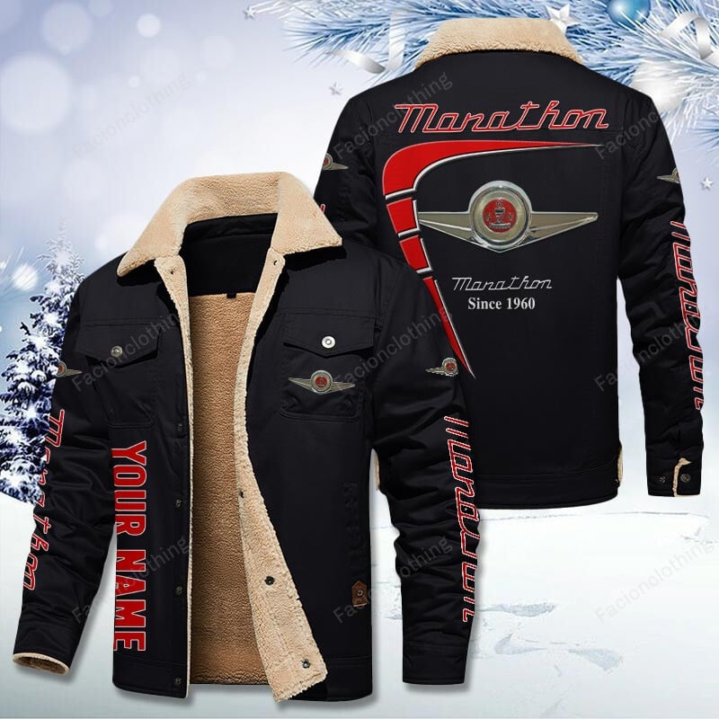 Sportswearmerch Checker Marathon Car Personalized Cotton Jacket For Fan