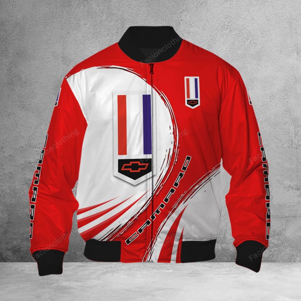 Sportswearmerch Chevrolet Camaro Car Personalized Bomber Jacket For Fan