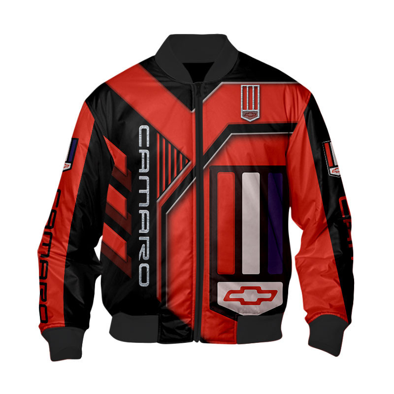 Sportswearmerch Chevrolet Camaro Car Personalized Fashion Bomber Jacket For Fan