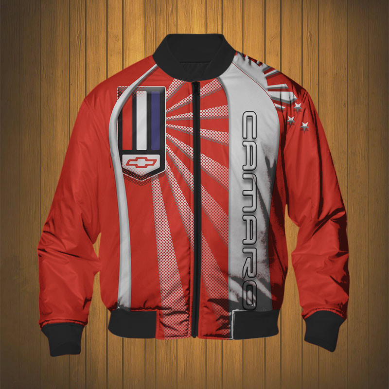 Sportswearmerch Chevrolet Camaro Car Personalized Fashion Bomber Jacket For Fan