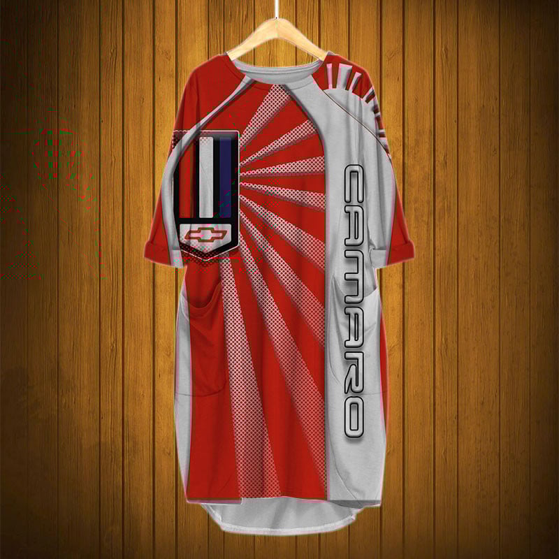 Sportswearmerch Chevrolet Camaro Car Personalized Fashion Pocket Dress For Fan