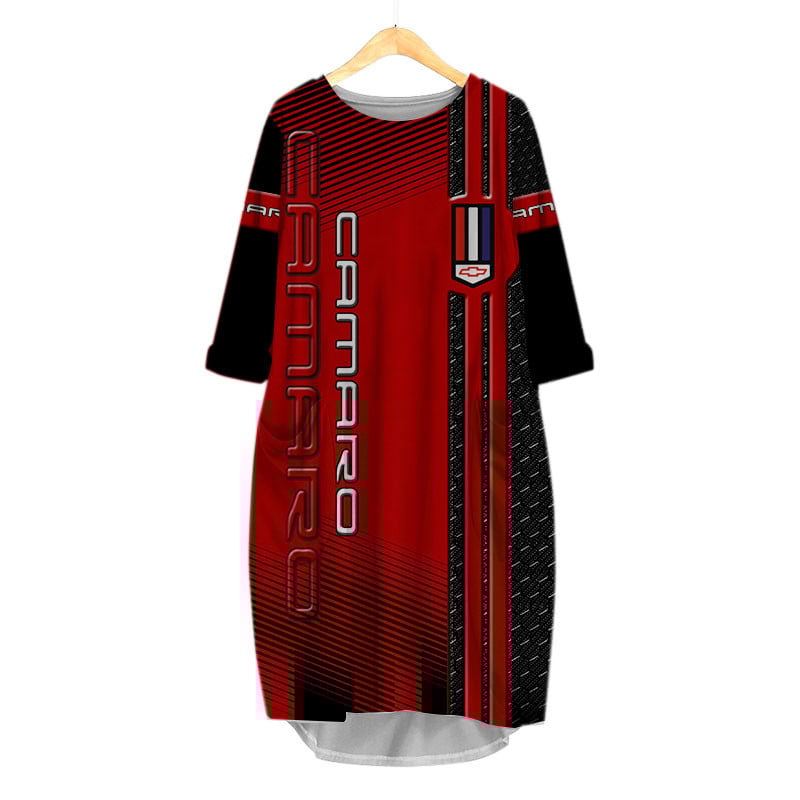 Sportswearmerch Chevrolet Camaro Car Personalized Fashion Pocket Dress For Fan