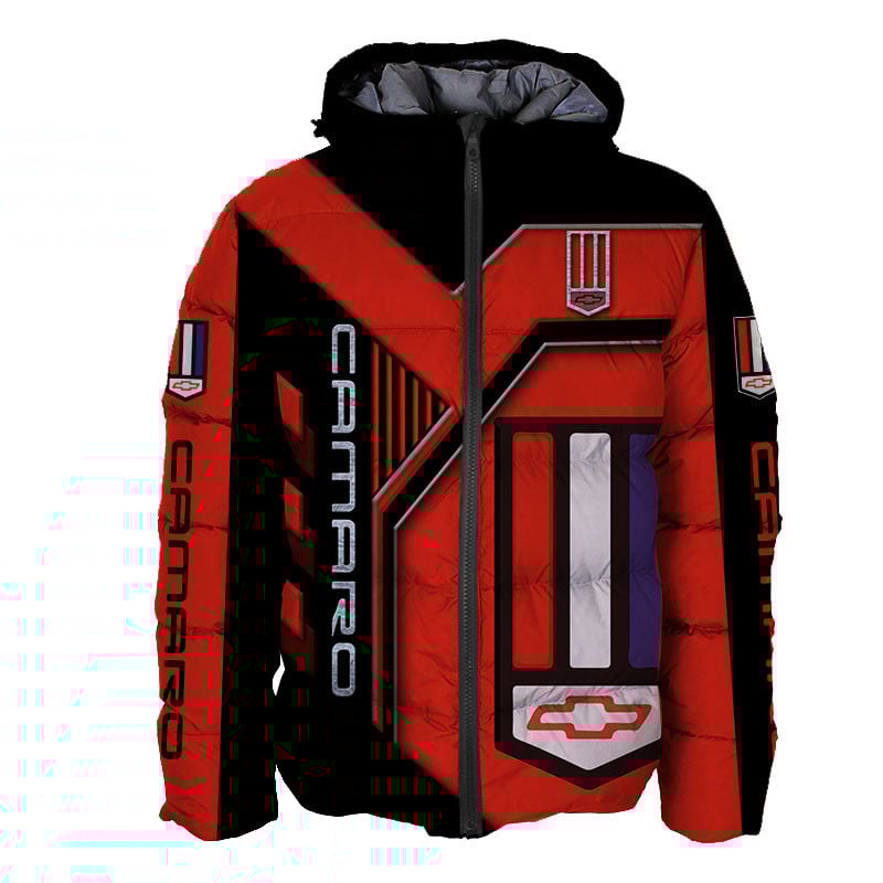 Sportswearmerch Chevrolet Camaro Car Personalized Fashion Puffer Jacket For Fan
