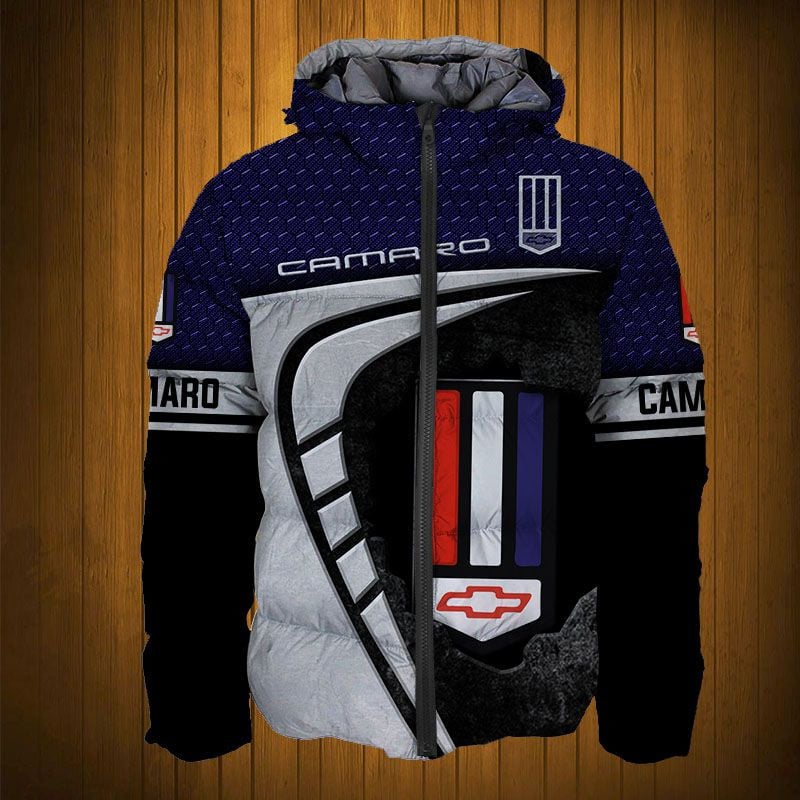 Sportswearmerch Chevrolet Camaro Car Personalized Fashion Puffer Jacket For Fan
