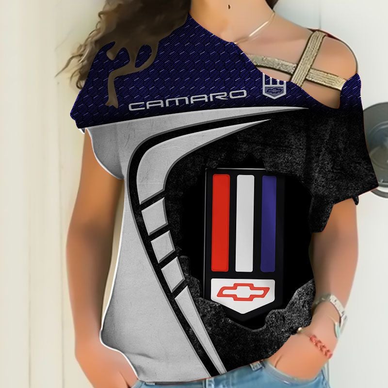 Sportswearmerch Chevrolet Camaro Car Personalized Fashion Strapless Short Sleeve For Fan