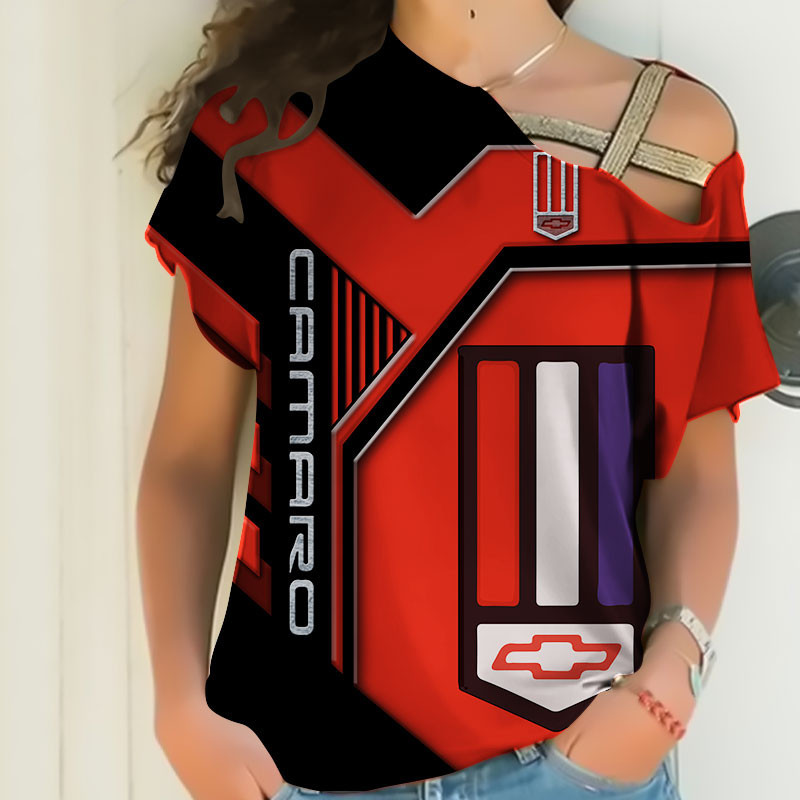 Sportswearmerch Chevrolet Camaro Car Personalized Fashion Strapless Short Sleeve For Fan