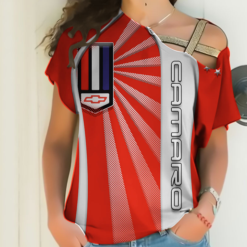 Sportswearmerch Chevrolet Camaro Car Personalized Fashion Strapless Short Sleeve For Fan
