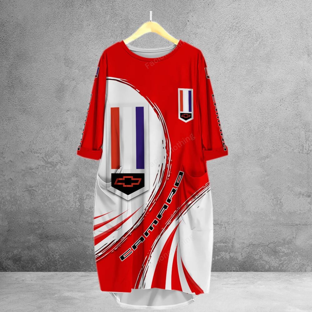 Sportswearmerch Chevrolet Camaro Car Personalized Pocket Dress For Fan