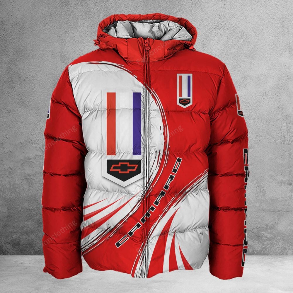 Sportswearmerch Chevrolet Camaro Car Personalized Puffer Jacket For Fan