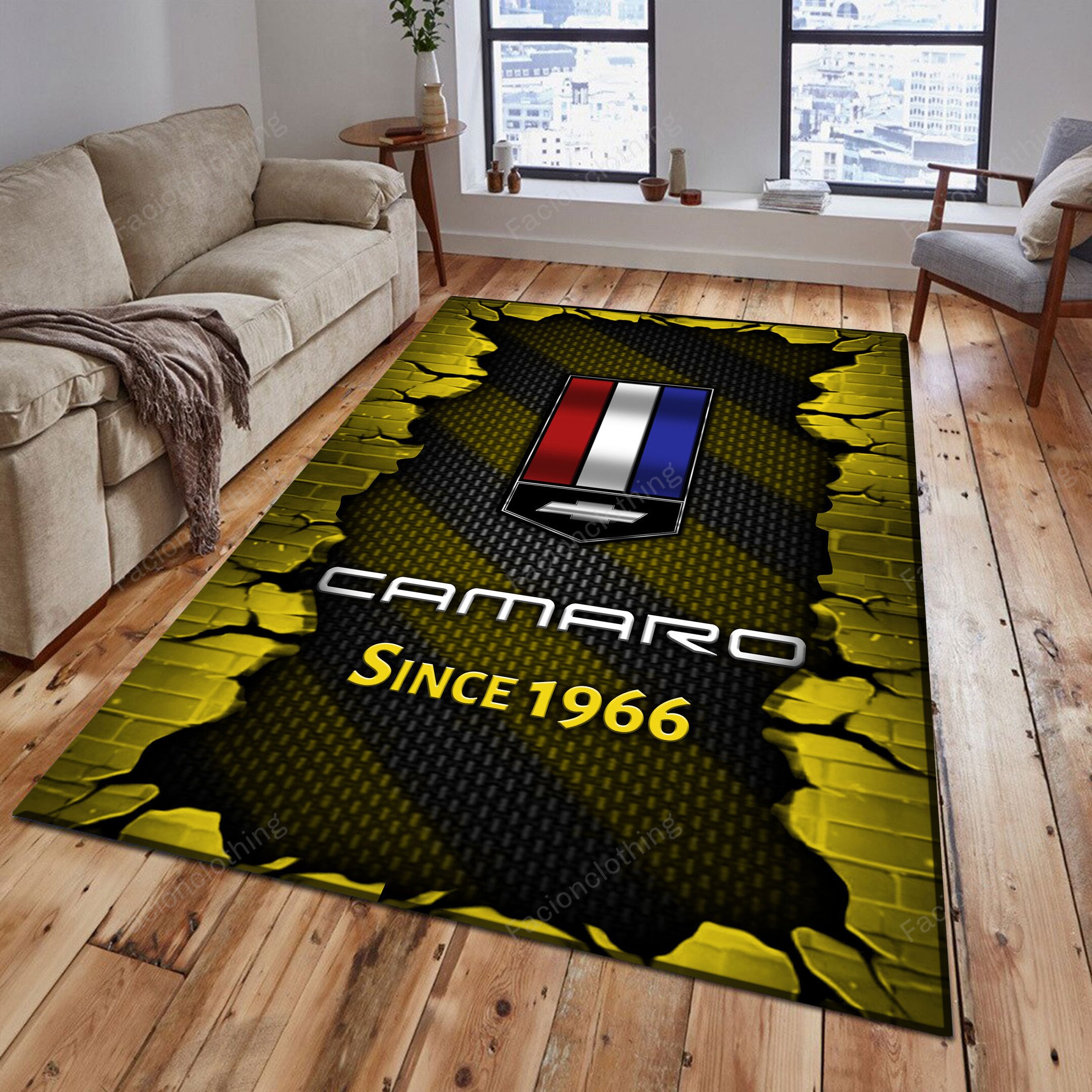 Sportswearmerch Chevrolet Camaro Car Personalized Rug For Fan