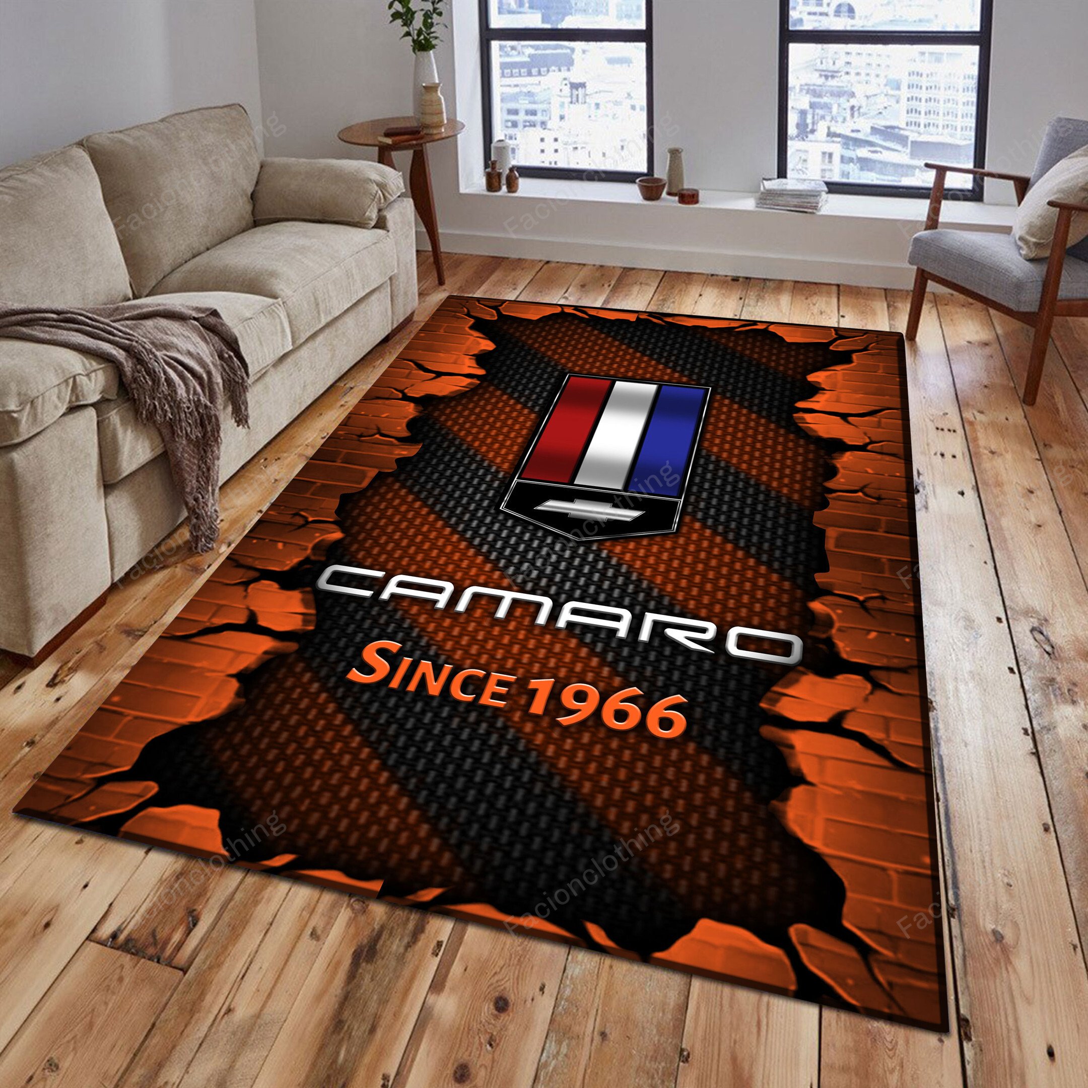 Sportswearmerch Chevrolet Camaro Car Personalized Rug For Fan