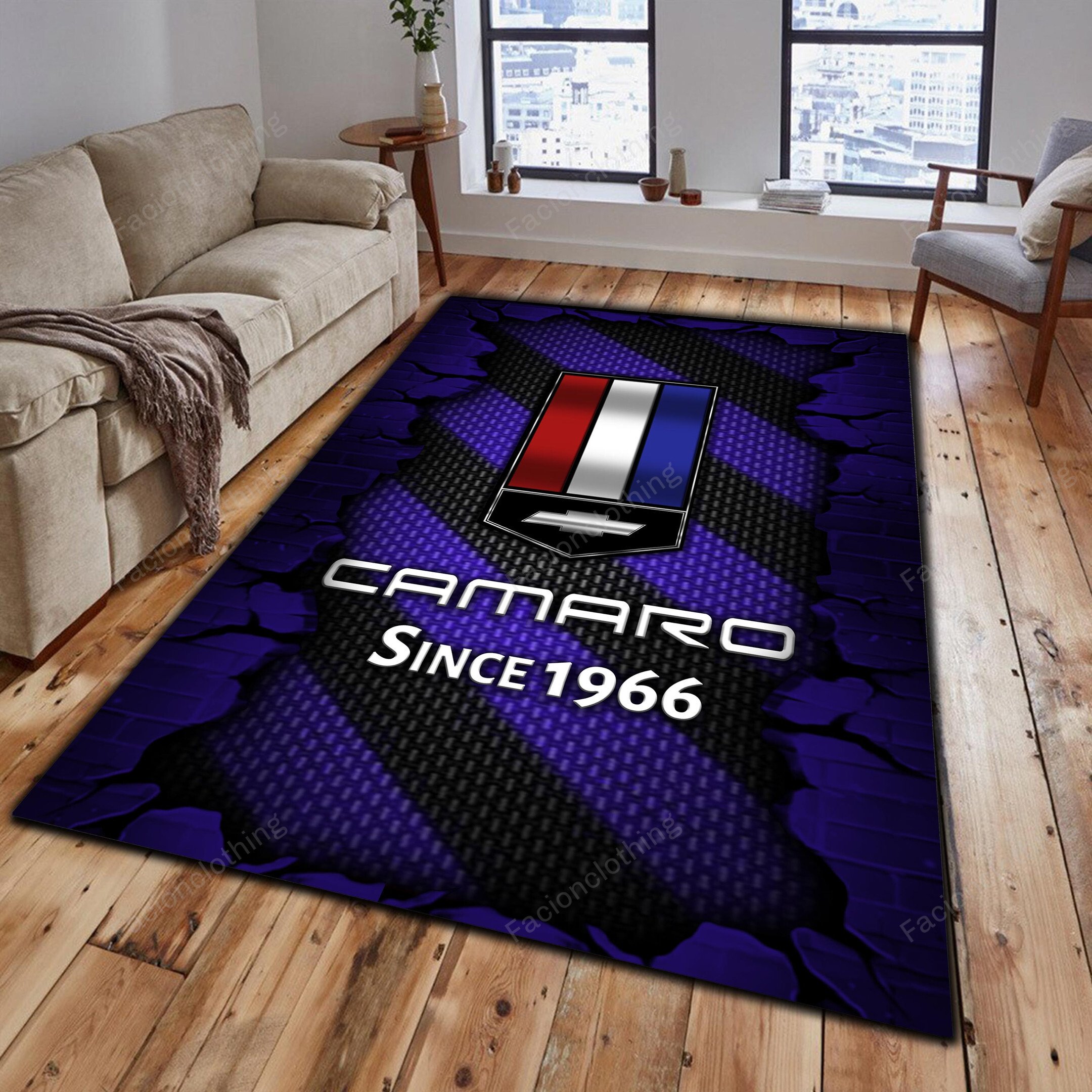 Sportswearmerch Chevrolet Camaro Car Personalized Rug For Fan