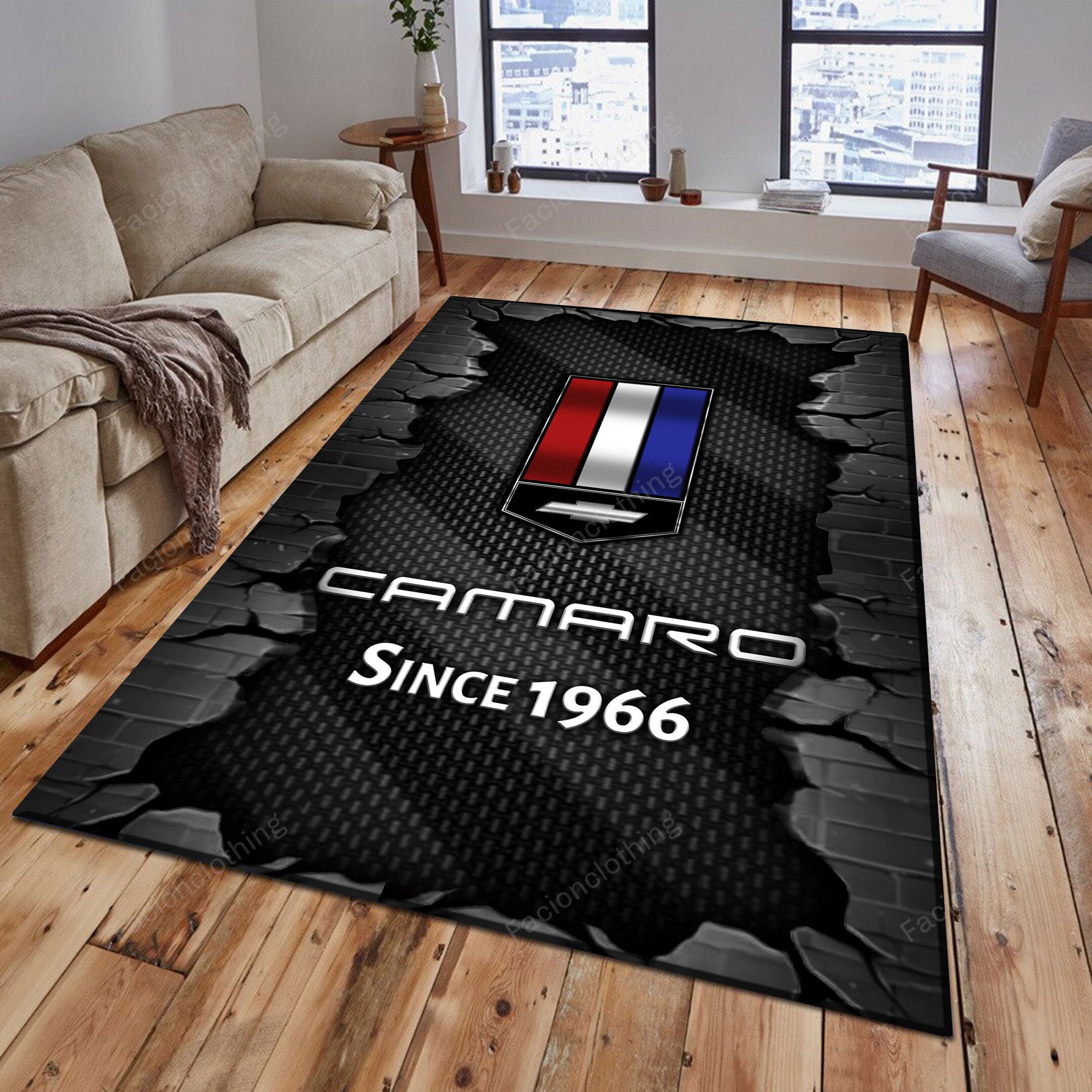 Sportswearmerch Chevrolet Camaro Car Personalized Rug For Fan