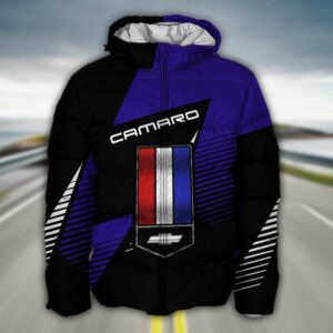Sportswearmerch Chevrolet Camaro Car Puffer Jacket For Fan
