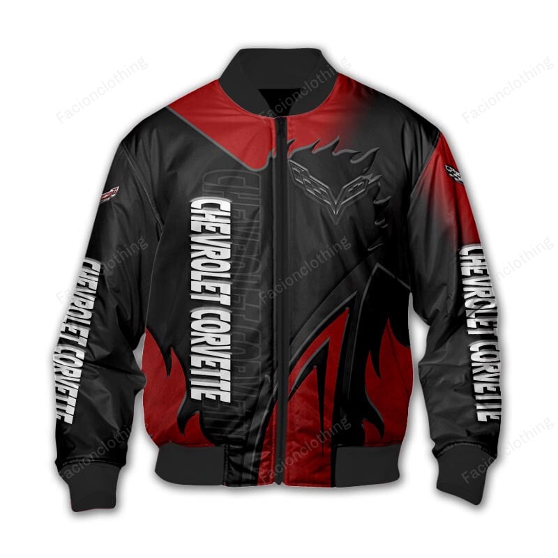 Sportswearmerch Chevrolet Car Corvette Car Personalized Bomber Jacket For Fan