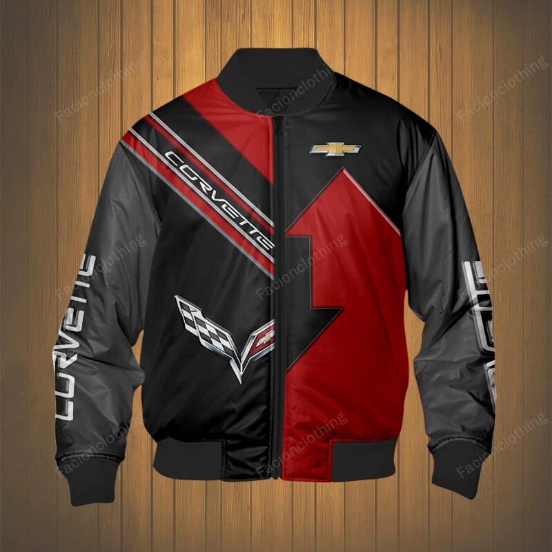 Sportswearmerch Chevrolet Car Corvette Car Personalized Bomber Jacket For Fan
