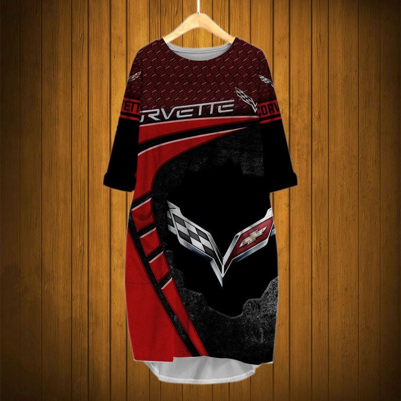 Sportswearmerch Chevrolet Car Corvette Car Personalized Fashion Pocket Dress For Fan