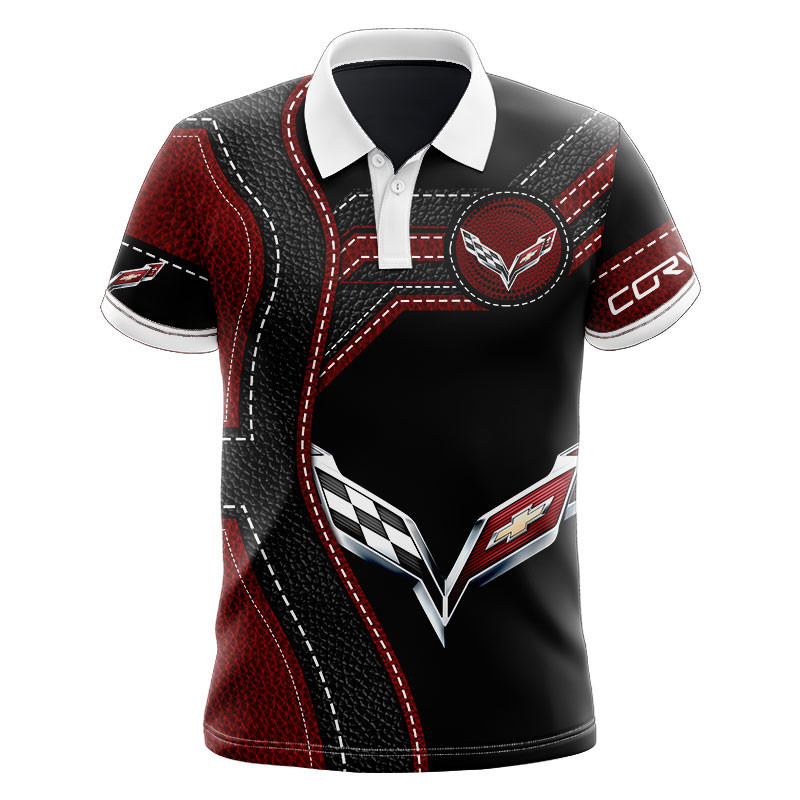 Sportswearmerch Chevrolet Car Corvette Car Personalized Fashion Polo Shirt For Fan