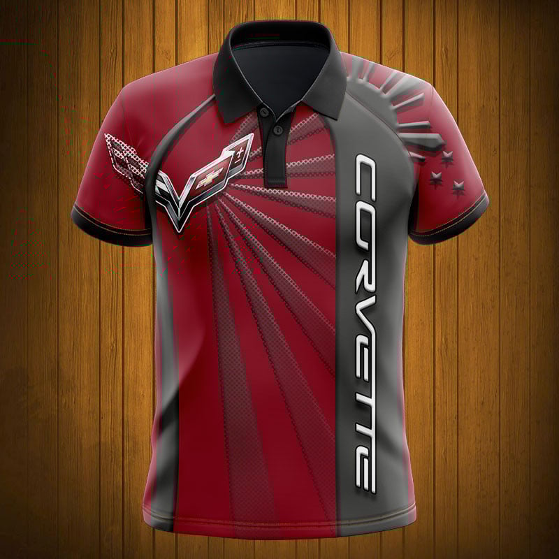 Sportswearmerch Chevrolet Car Corvette Car Personalized Fashion Polo Shirt For Fan