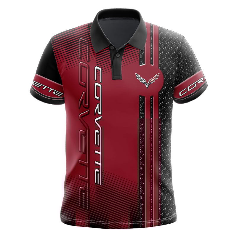Sportswearmerch Chevrolet Car Corvette Car Personalized Fashion Polo Shirt For Fan