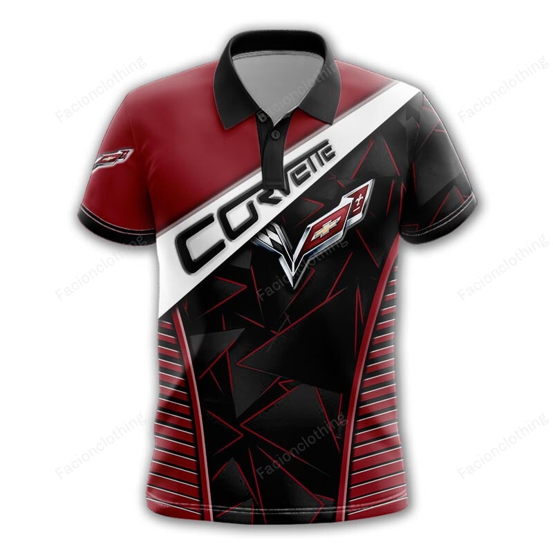 Sportswearmerch Chevrolet Car Corvette Car Personalized Fashion Polo Shirt For Fan