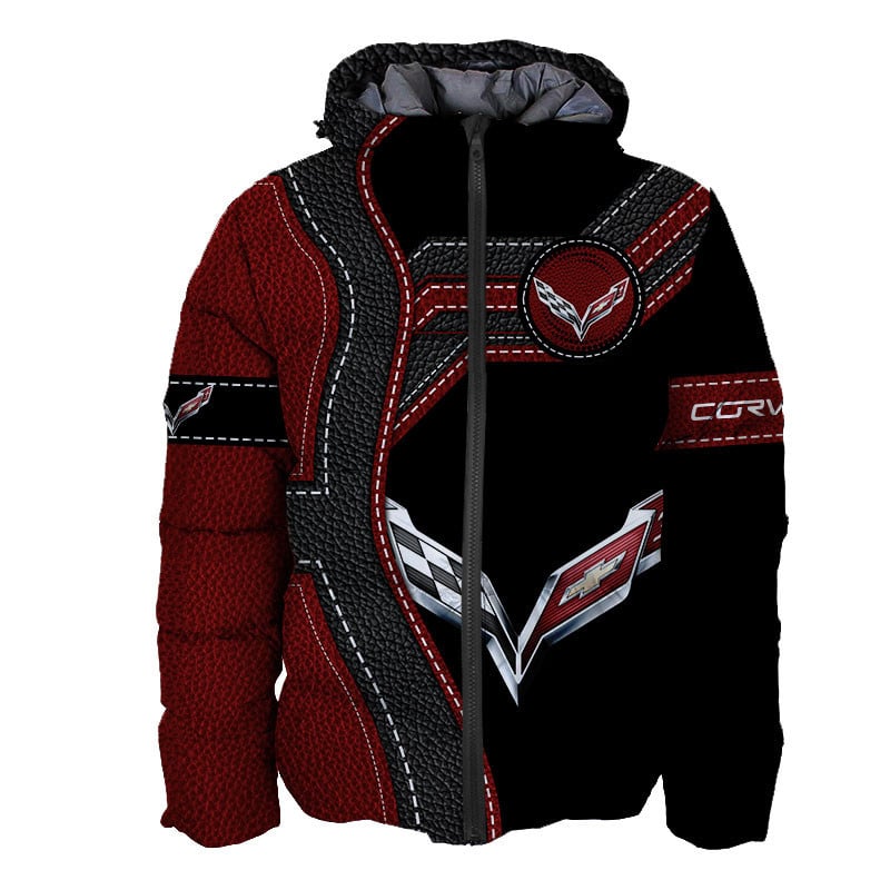 Sportswearmerch Chevrolet Car Corvette Car Personalized Fashion Puffer Jacket For Fan