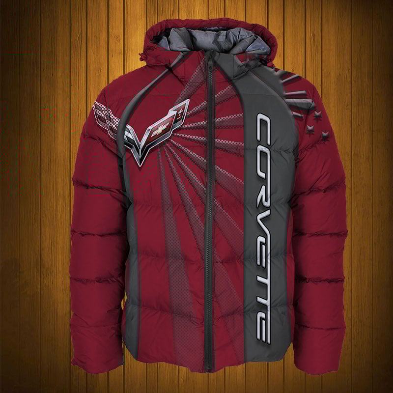 Sportswearmerch Chevrolet Car Corvette Car Personalized Fashion Puffer Jacket For Fan