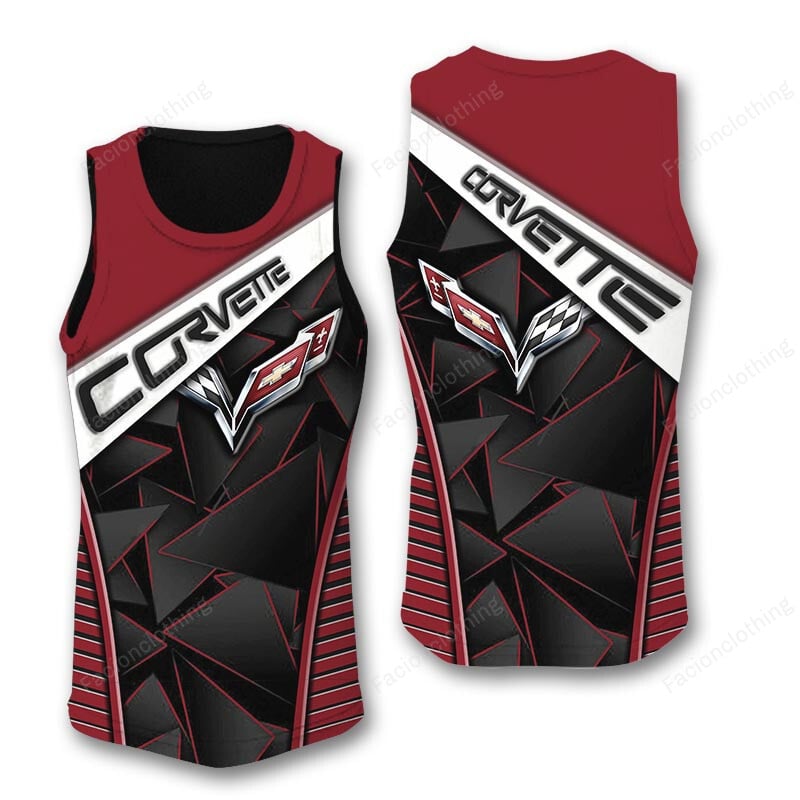 Sportswearmerch Chevrolet Car Corvette Car Personalized Fashion Tanktop For Fan