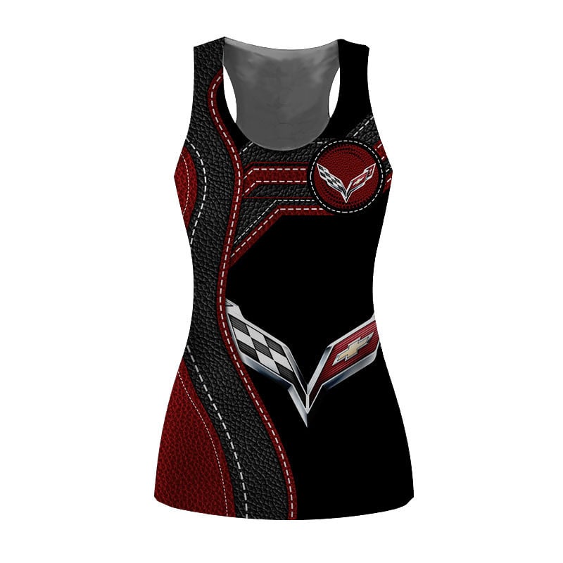 Sportswearmerch Chevrolet Car Corvette Car Personalized Fashion Women Tanktop For Fan