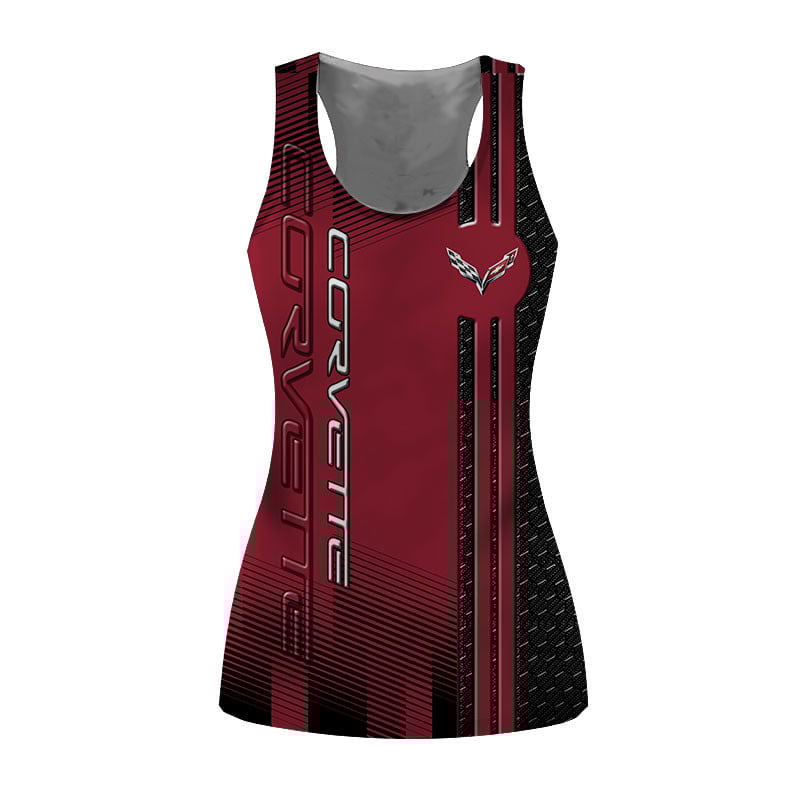 Sportswearmerch Chevrolet Car Corvette Car Personalized Fashion Women Tanktop For Fan