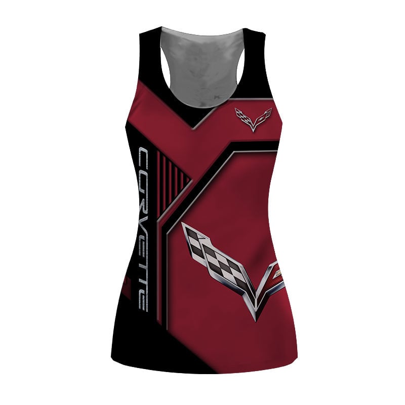 Sportswearmerch Chevrolet Car Corvette Car Personalized Fashion Women Tanktop For Fan