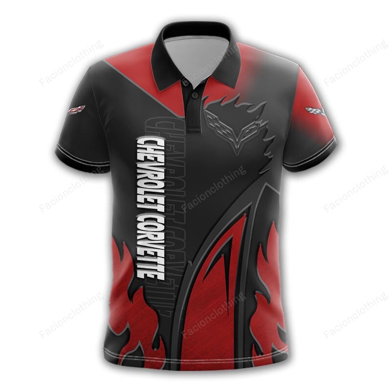 Sportswearmerch Chevrolet Car Corvette Car Personalized Polo For Fan