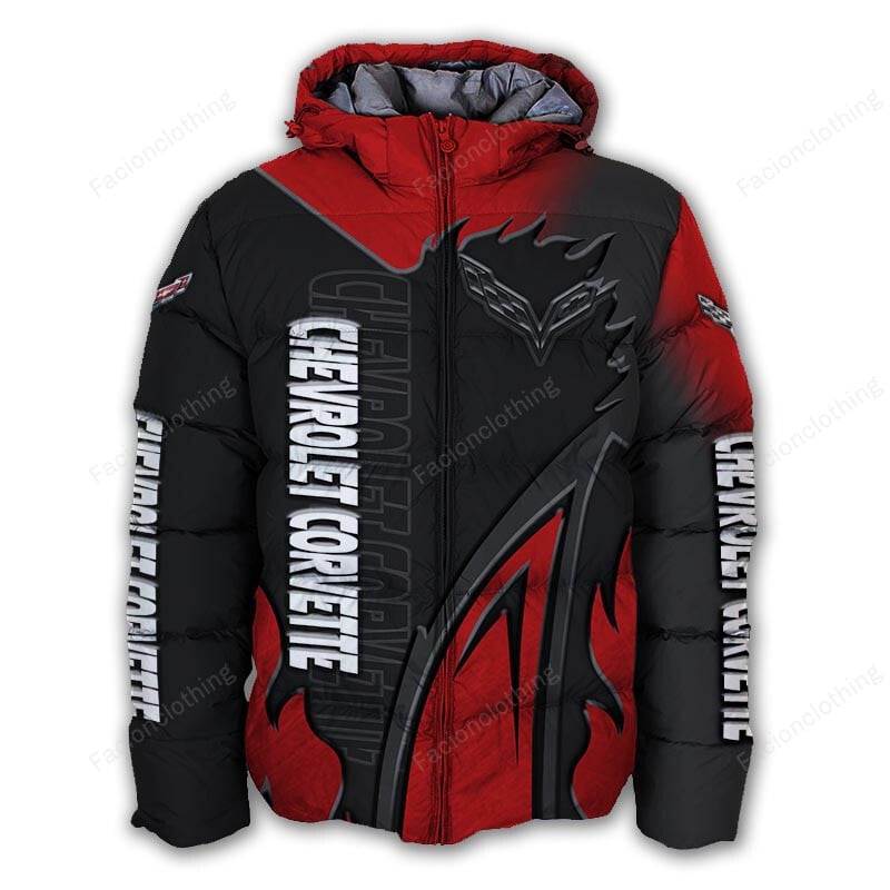 Sportswearmerch Chevrolet Car Corvette Car Personalized Puffer Jacket For Fan