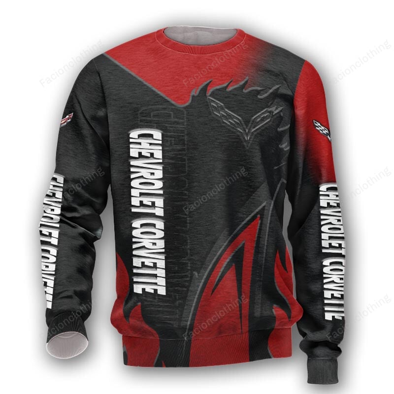 Sportswearmerch Chevrolet Car Corvette Car Personalized Sweater For Fan