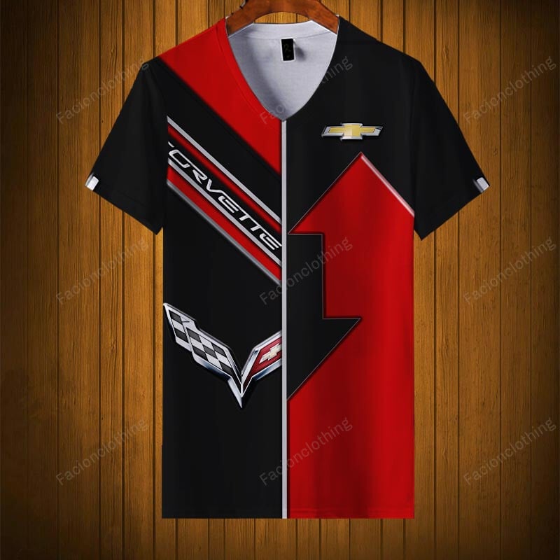 Sportswearmerch Chevrolet Car Corvette Car Personalized V-neck Women T-shirt For Fan