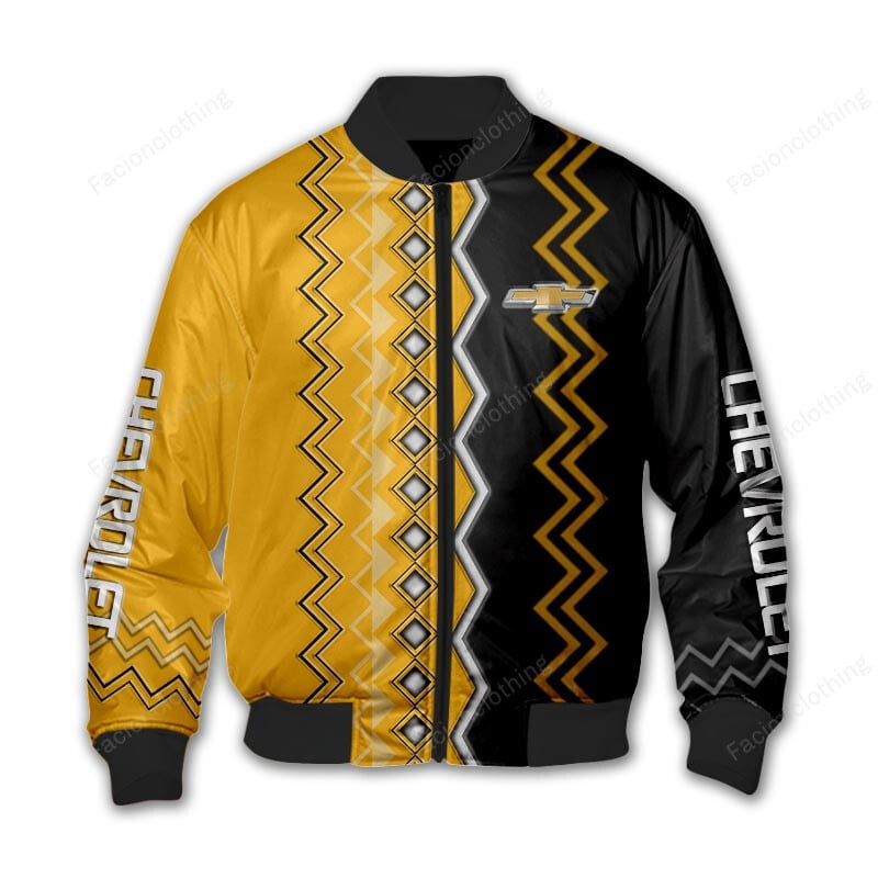 Sportswearmerch Chevrolet Car Personalized Bomber Jacket For Fan