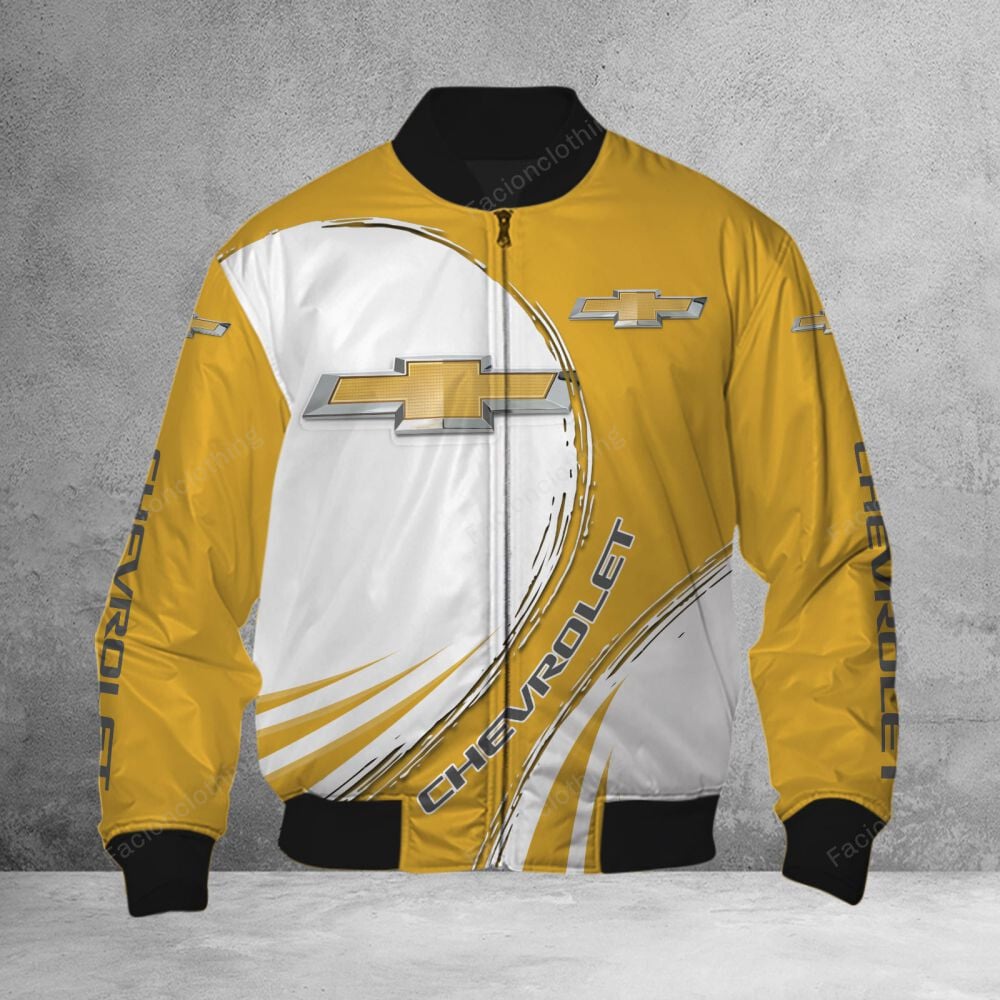 Sportswearmerch Chevrolet Car Personalized Bomber Jacket For Fan
