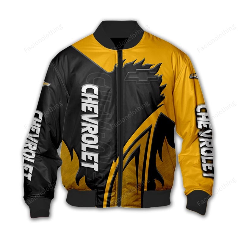 Sportswearmerch Chevrolet Car Personalized Bomber Jacket For Fan