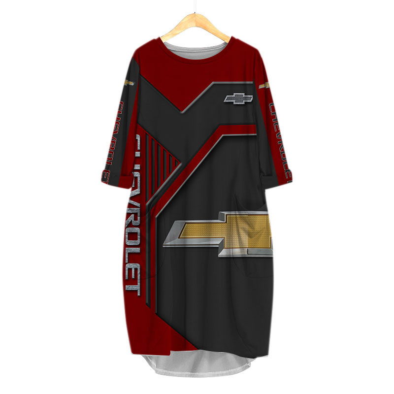 Sportswearmerch Chevrolet Car Personalized Fashion Pocket Dress For Fan