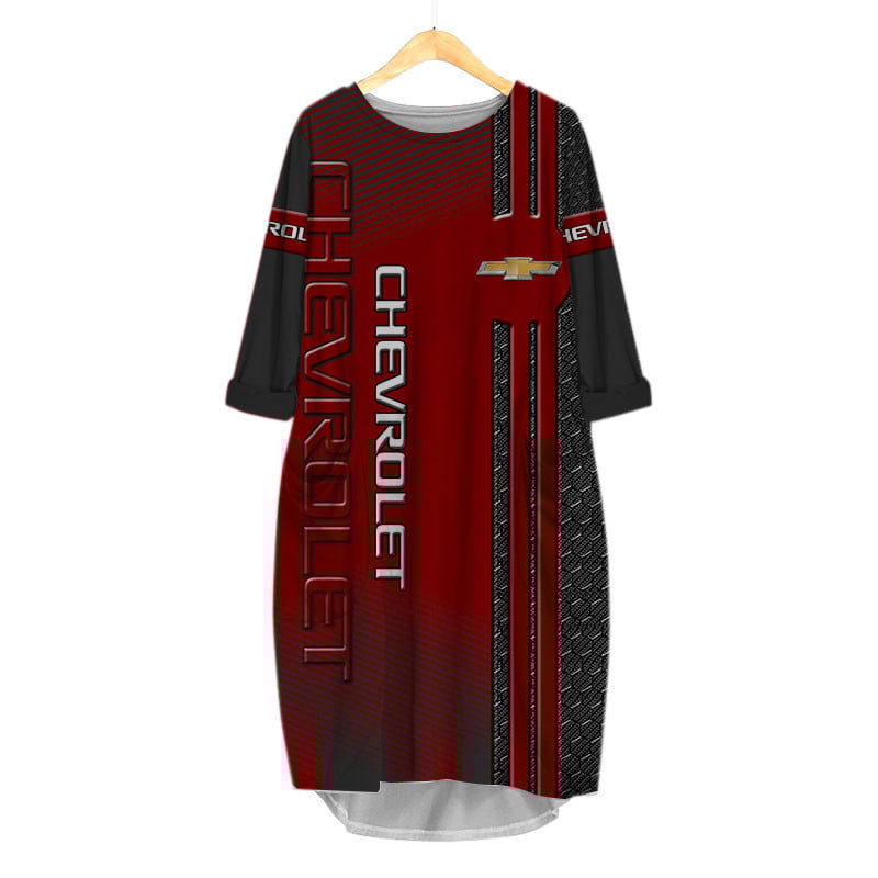 Sportswearmerch Chevrolet Car Personalized Fashion Pocket Dress For Fan