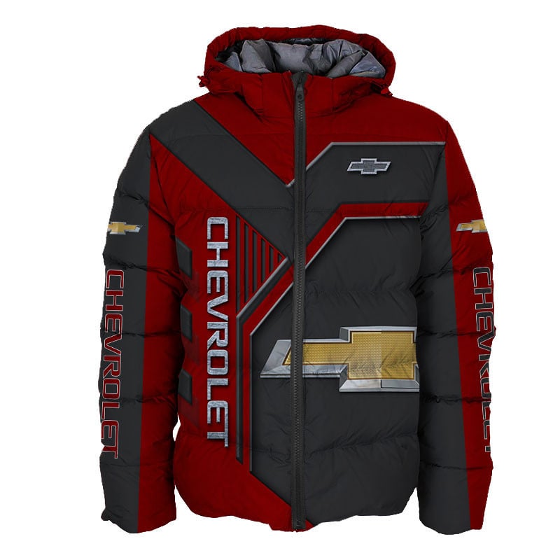 Sportswearmerch Chevrolet Car Personalized Fashion Puffer Jacket For Fan
