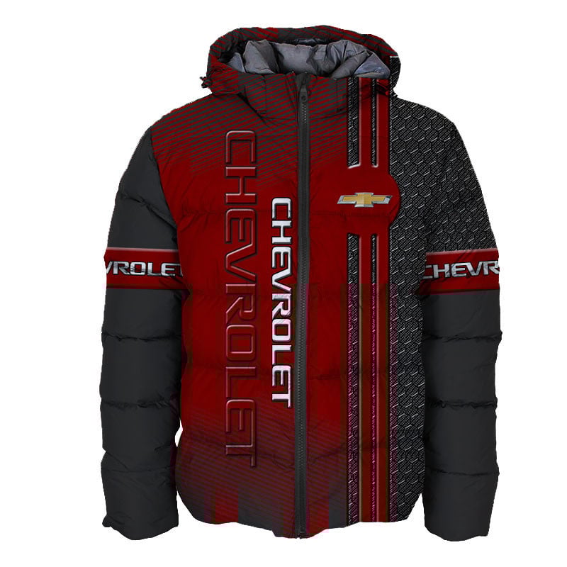 Sportswearmerch Chevrolet Car Personalized Fashion Puffer Jacket For Fan