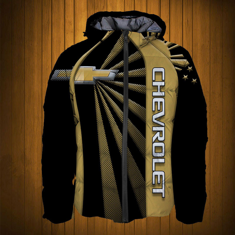 Sportswearmerch Chevrolet Car Personalized Fashion Puffer Jacket For Fan