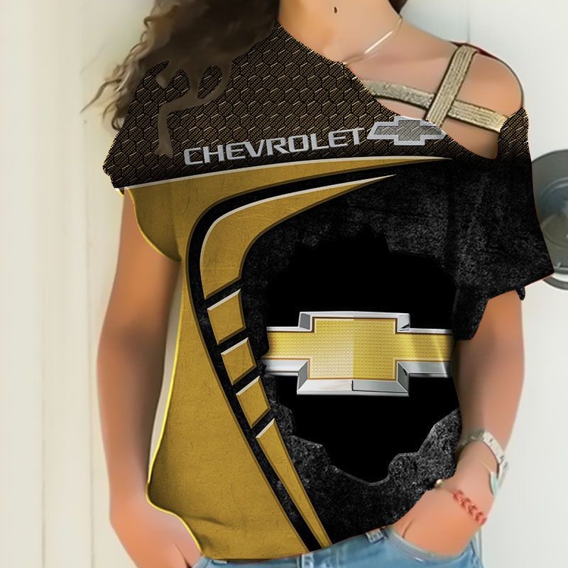 Sportswearmerch Chevrolet Car Personalized Fashion Strapless Short Sleeve For Fan